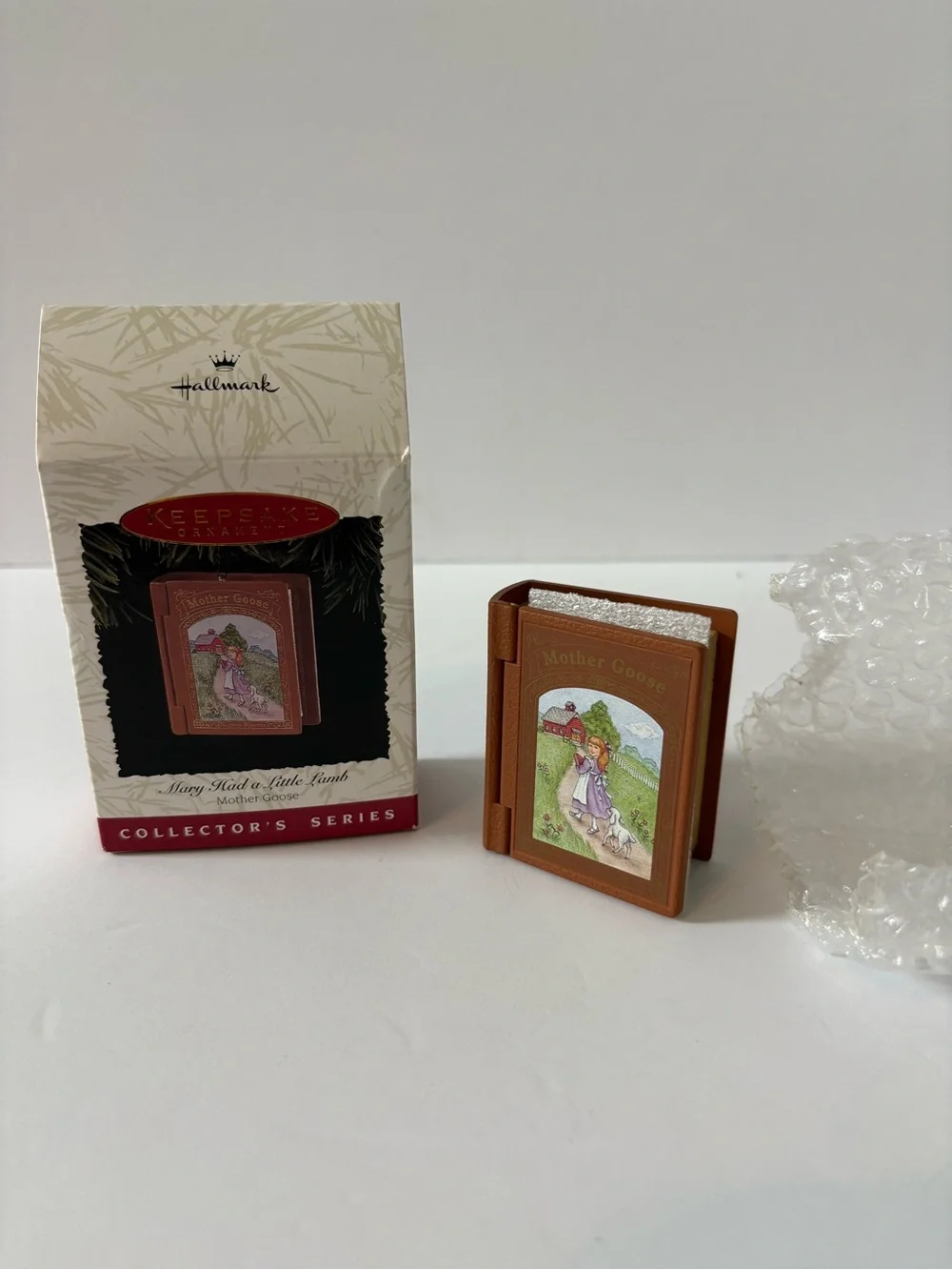 Vintage 1996 Hallmark Keepsake Miniature 'Mother Goose' Book Ornament
